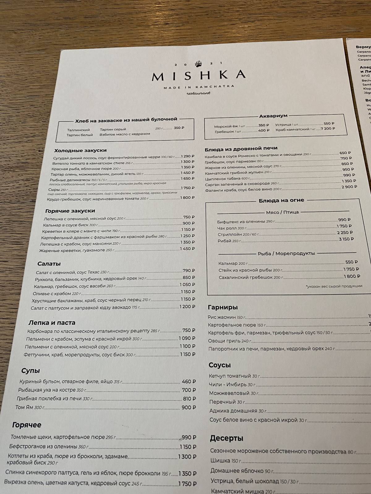 Мишка меню
