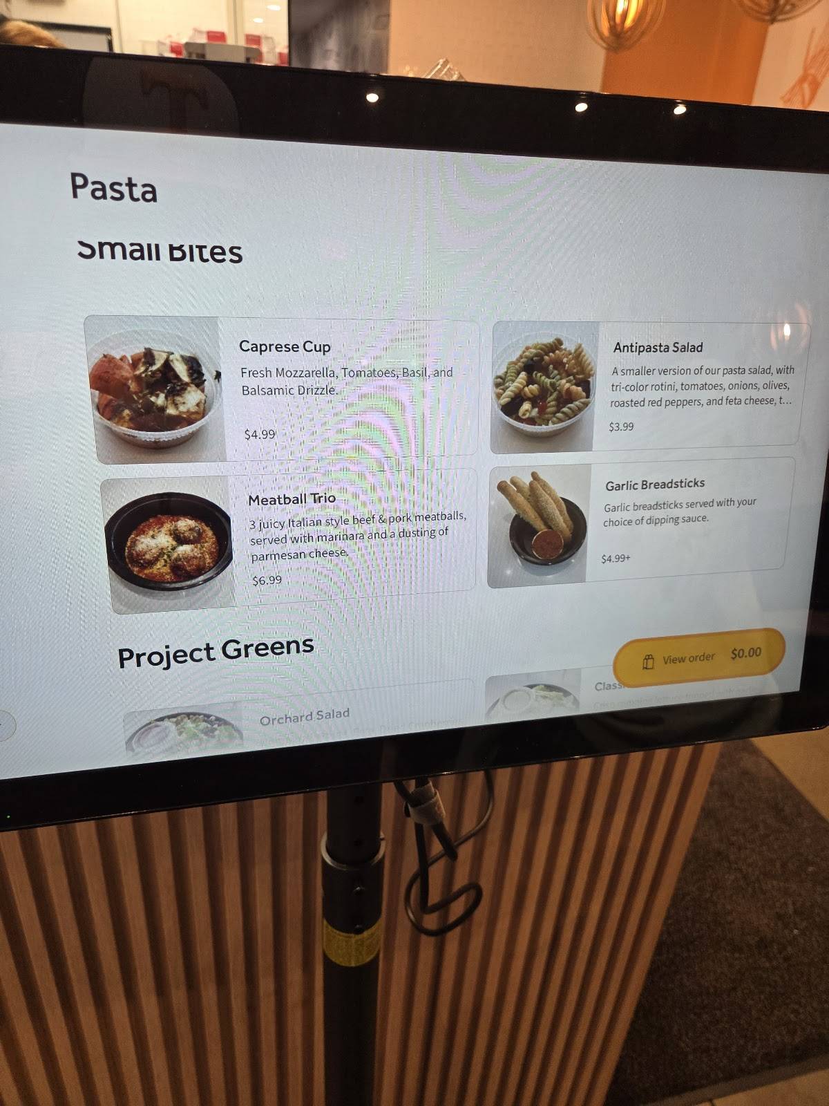 Pasta Project меню