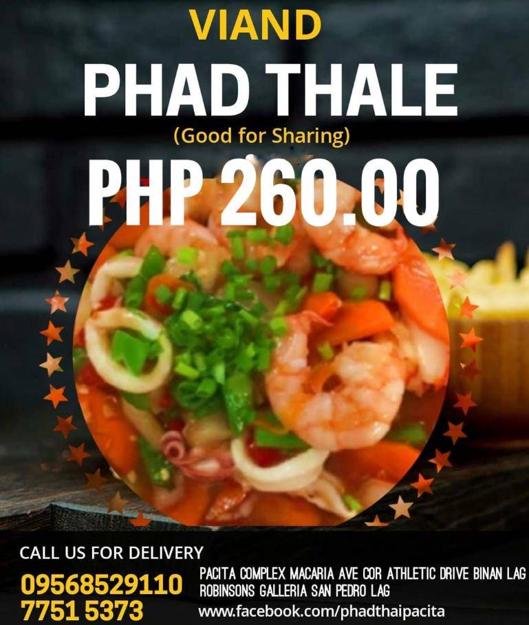 Phad Thai Sta. Rosa меню