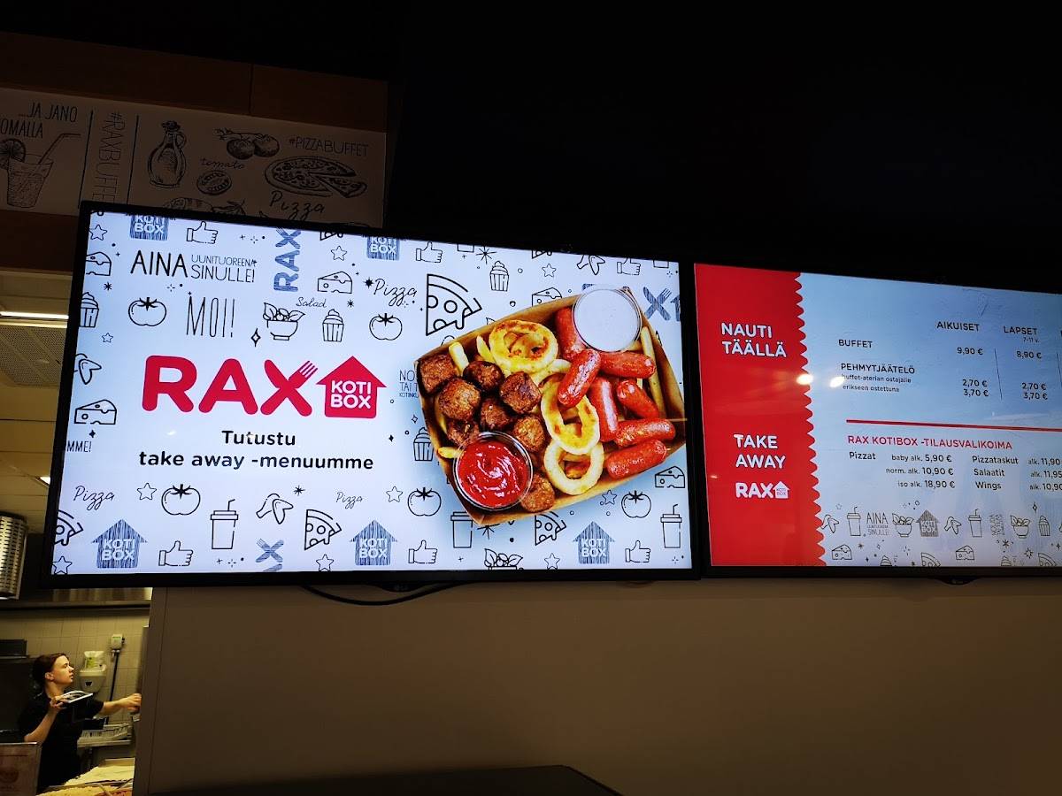 Golden Rax меню