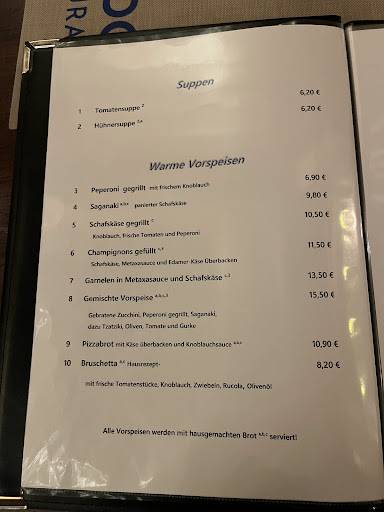 Restaurant Rhodos меню