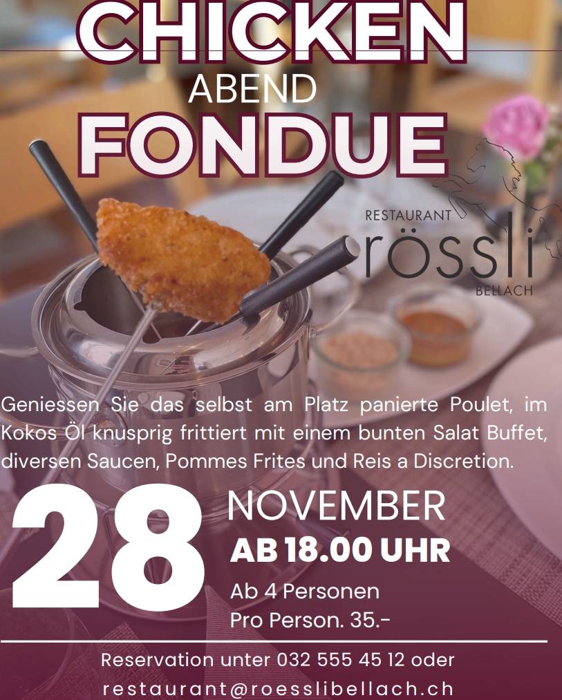 Restaurant Rössli меню
