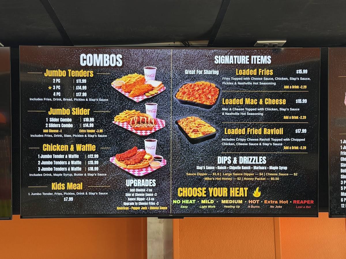 Slaps Hot Chicken меню