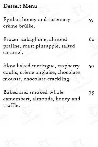 Source Restaurant меню