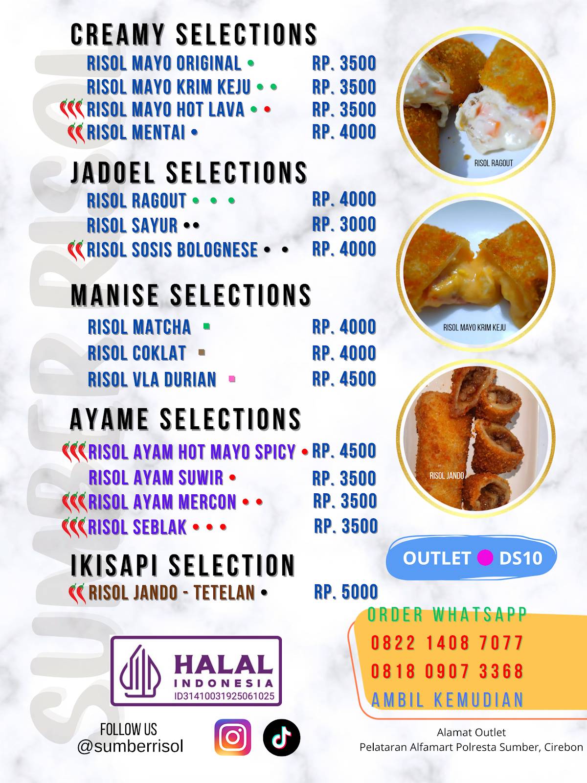 Sumber Risol меню