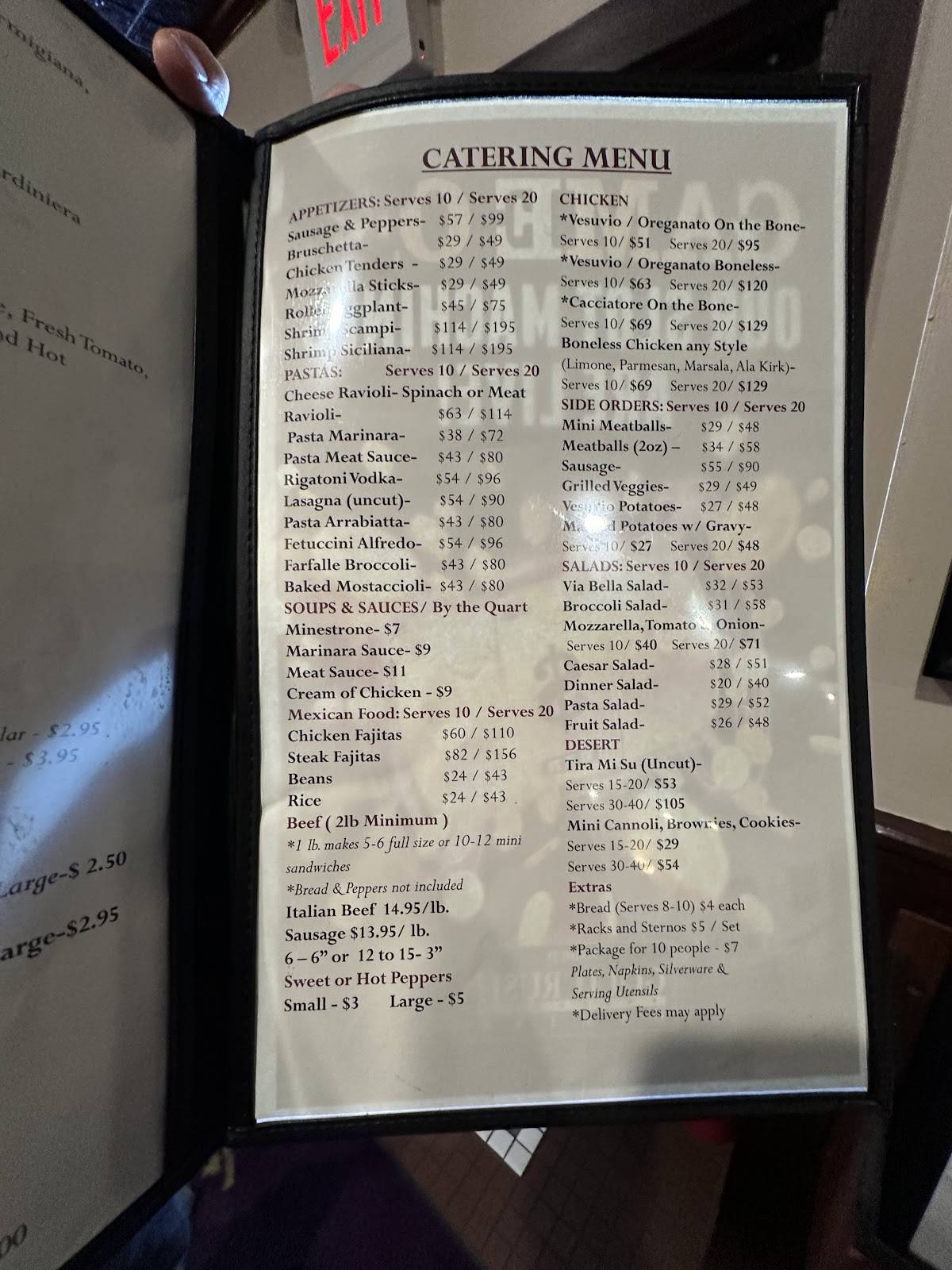 La Bella Restaurant меню