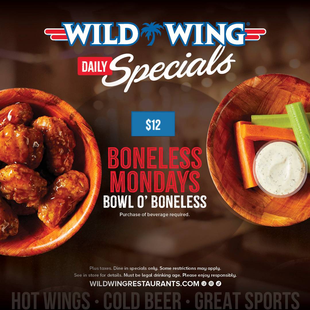 Wild Wing меню