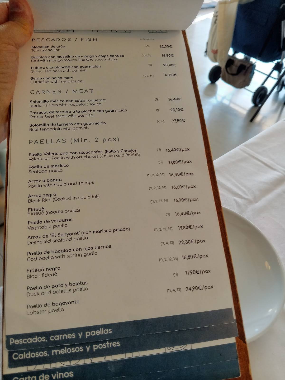 Restaurante ARAL меню