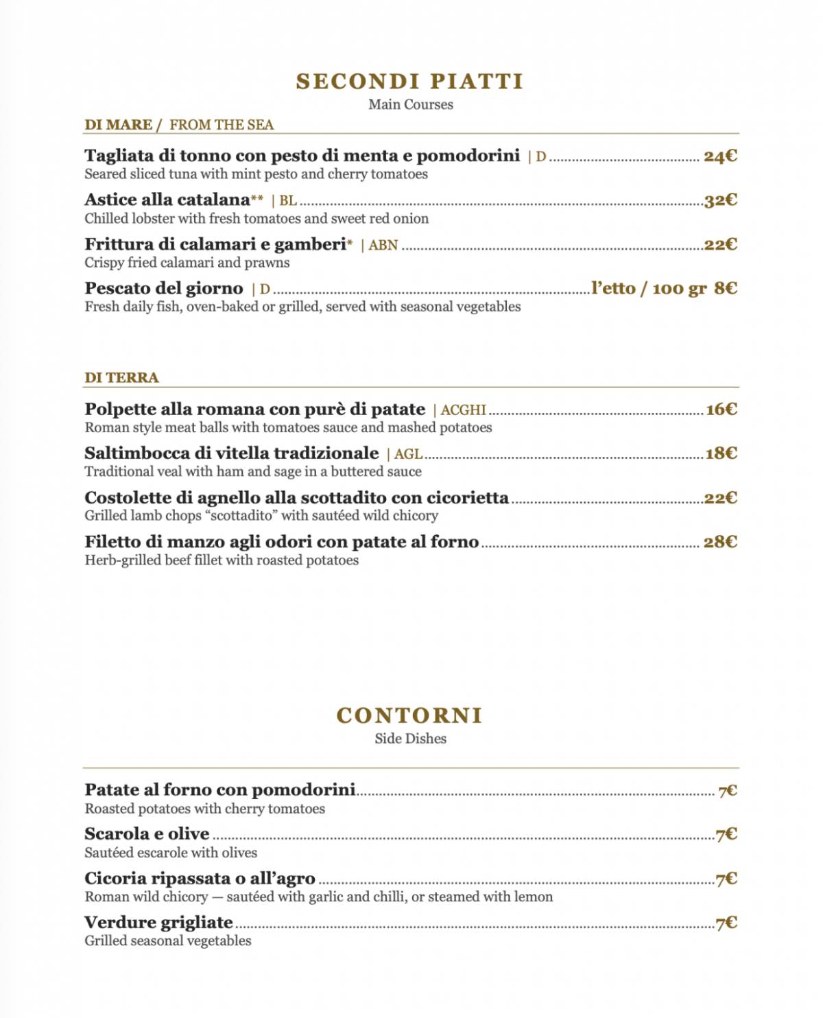 Ristorante-Pizzeria "Al Grappolo D’Oro dal 1950" меню
