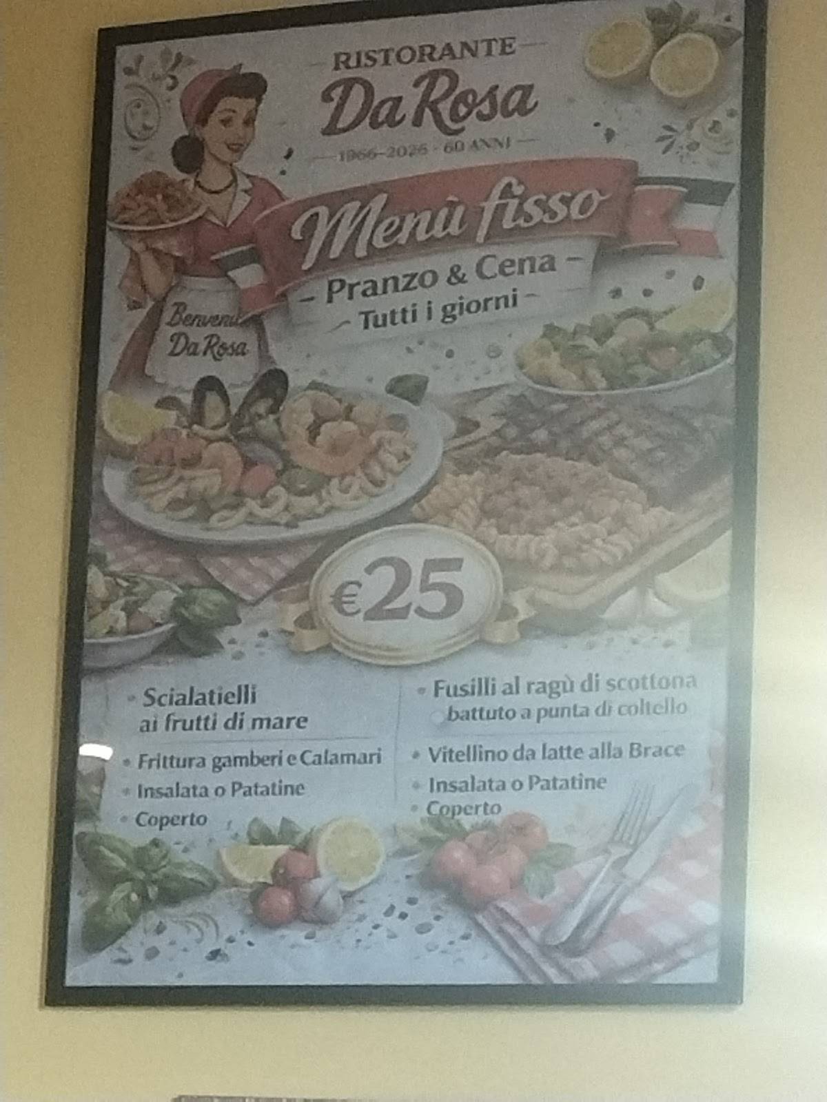 Ristorante Bar Pizzeria da Rosa dal 1966 ad Atripalda меню