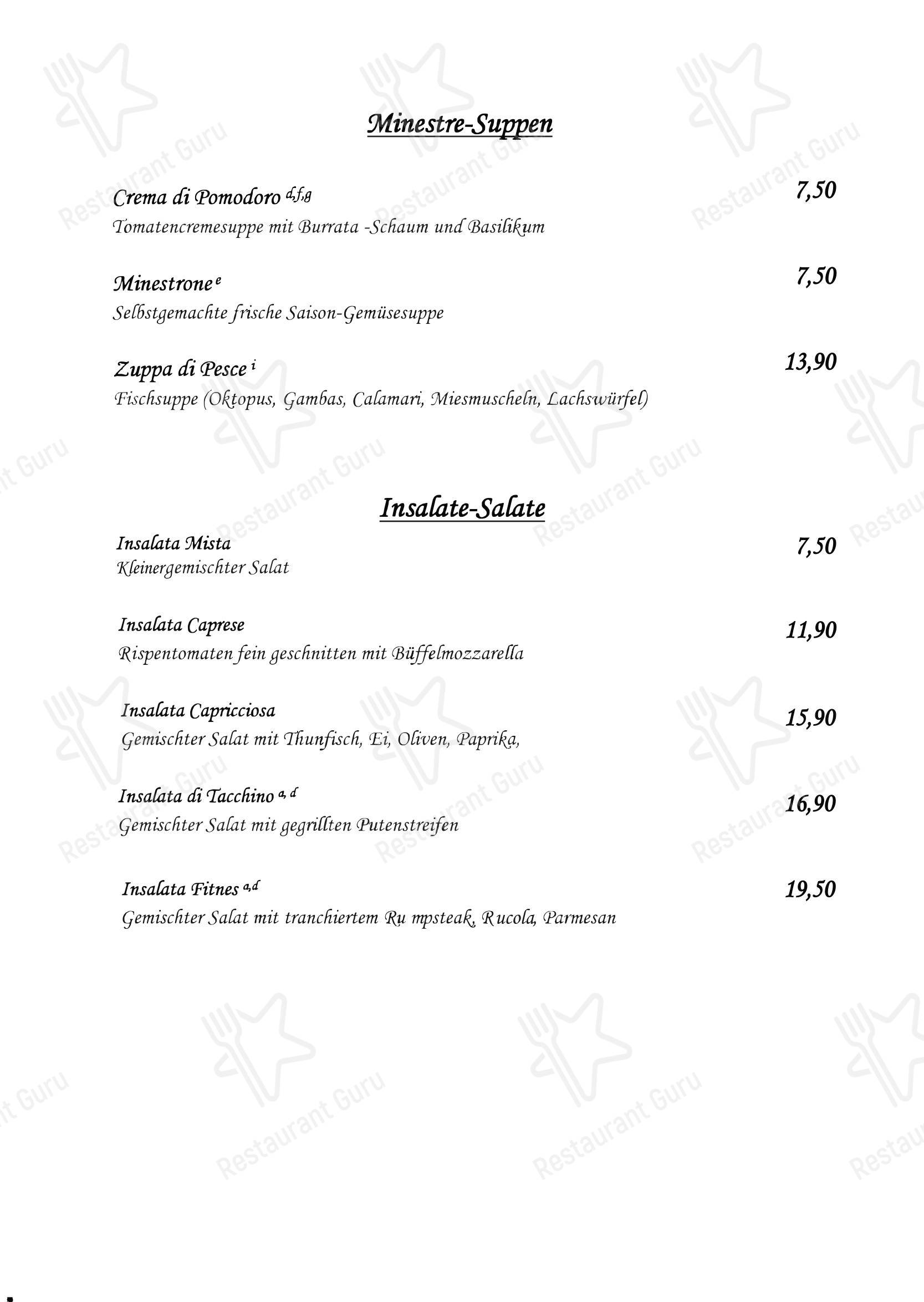 菜单 пиццерии Ristorante Da Maria