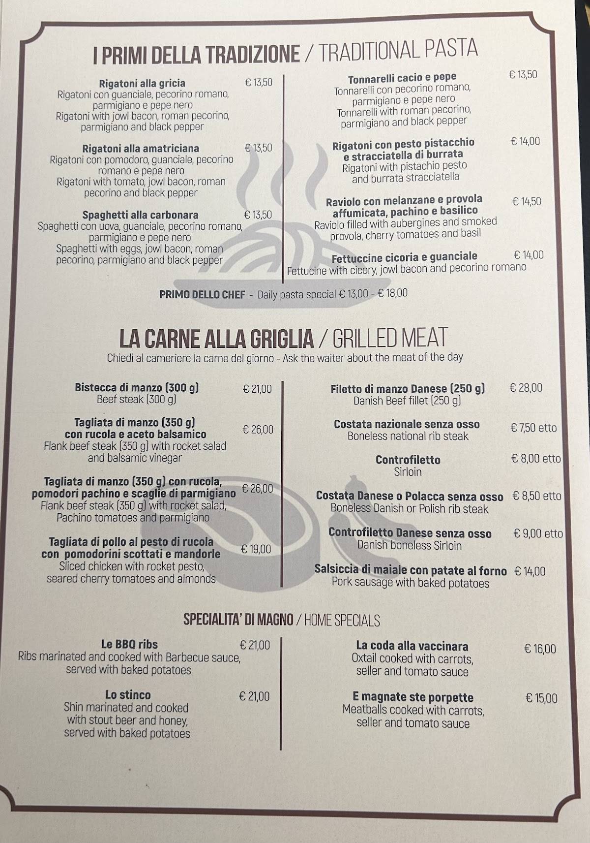 Ristorante Magno Roma меню