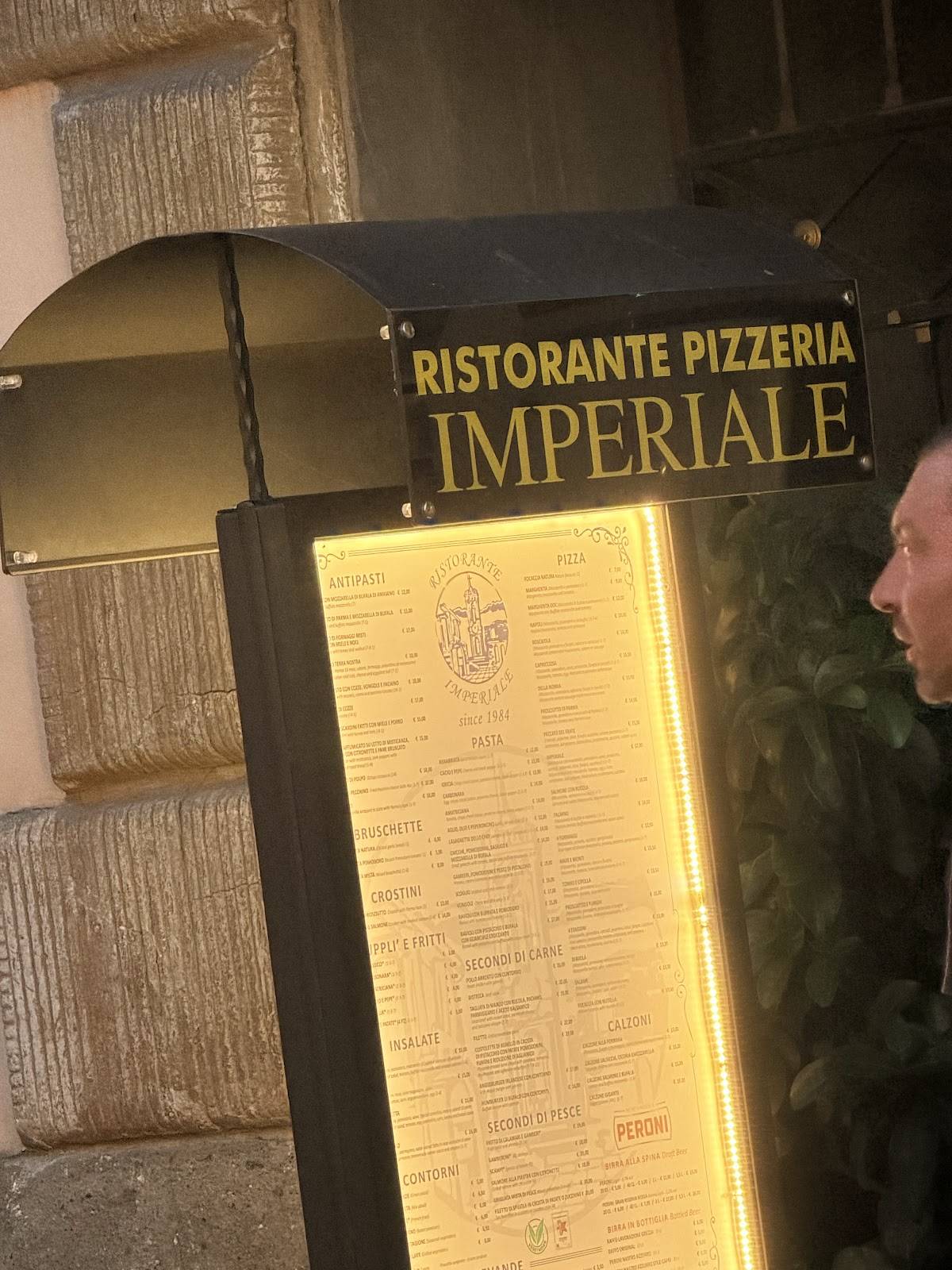 Ristorante Pizzeria Imperiale меню