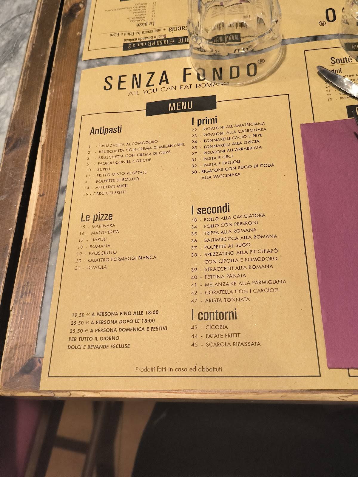 Ristorante Pizzeria Navona Notte меню