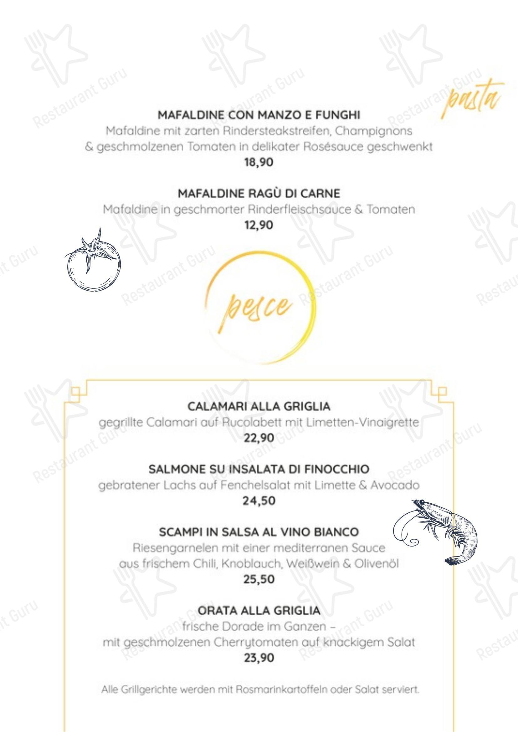 Ristorante Primavera Pizzeria в Киле - Меню