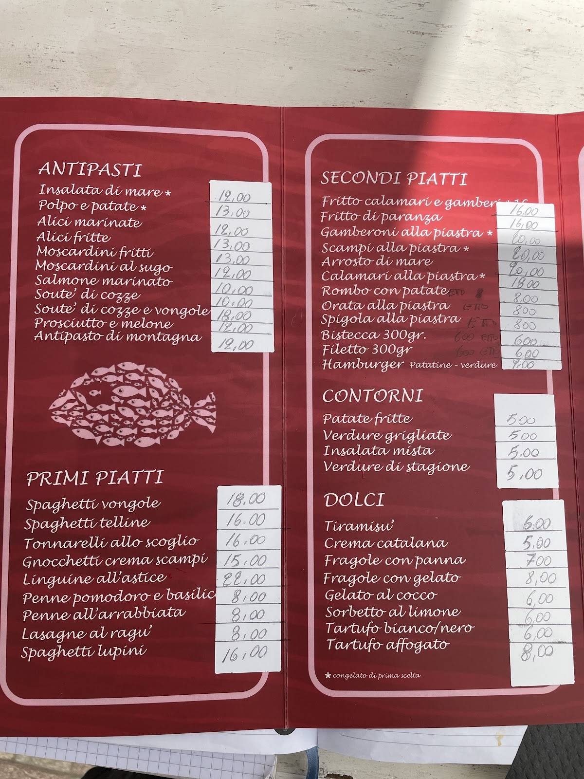 Ristorante Settimo Cancello - Seven Gate меню