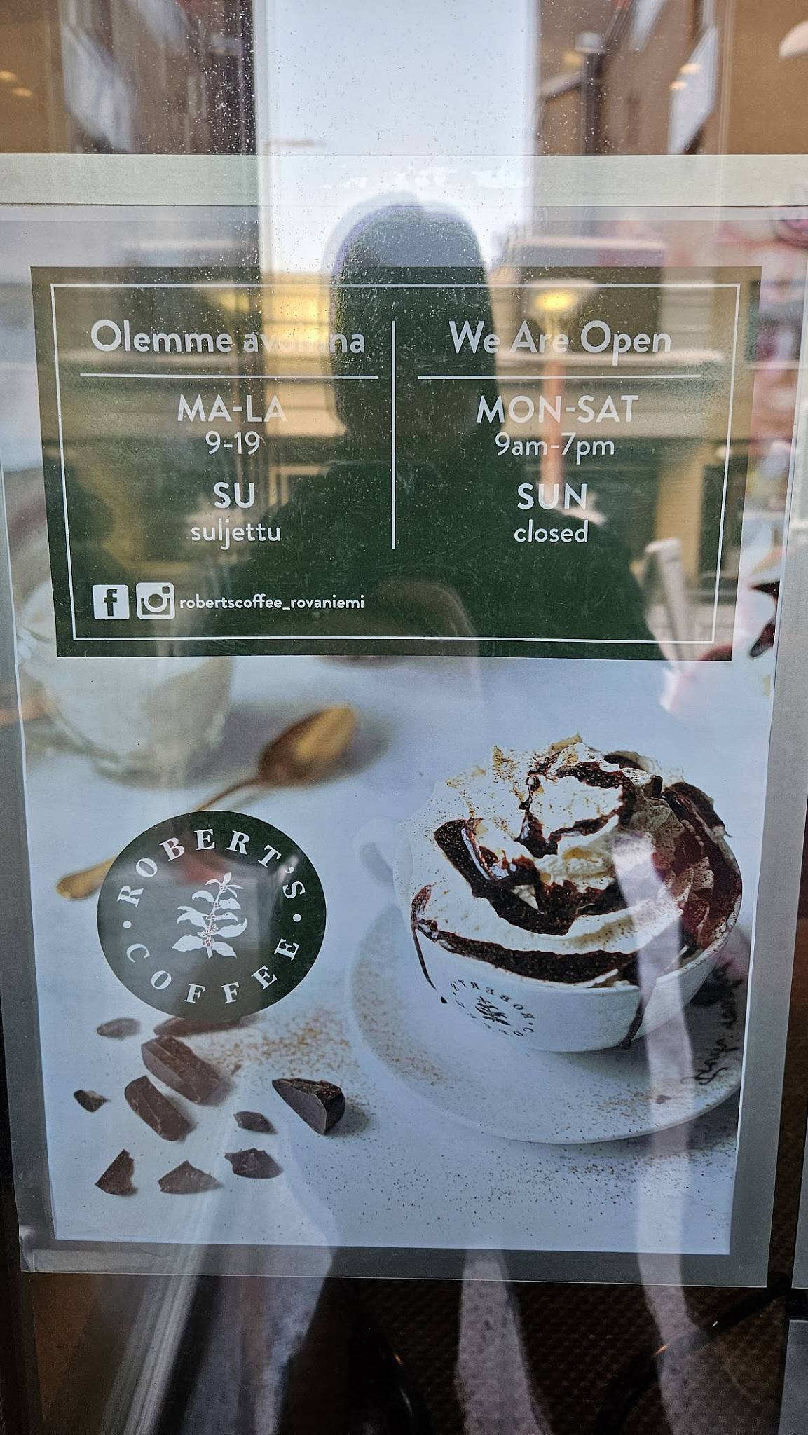 Robert’s Coffee Rovaniemi меню