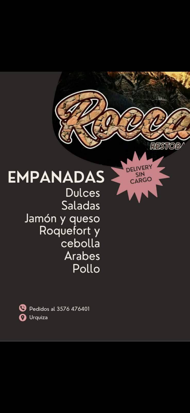 Rocca restobar меню
