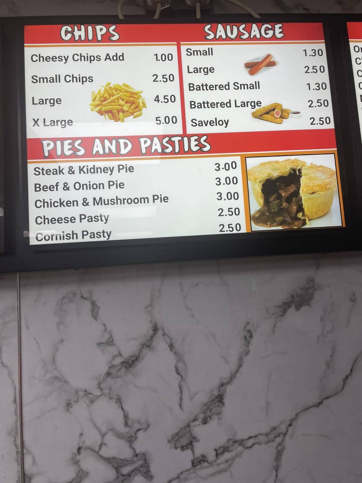 Darnley Fish Bar меню
