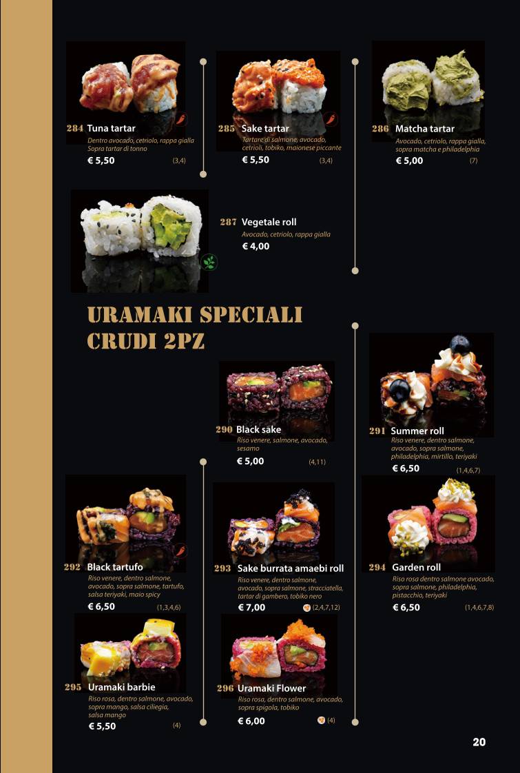 Moona Sushi меню