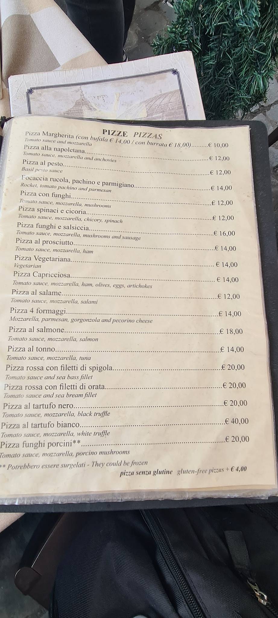 Rotonda Restaurant Trattoria меню