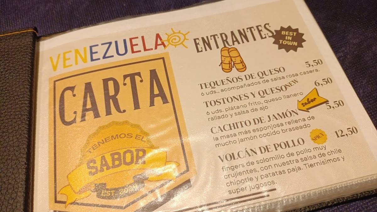 SALSIÑA Restaurante VENEZOLANO меню