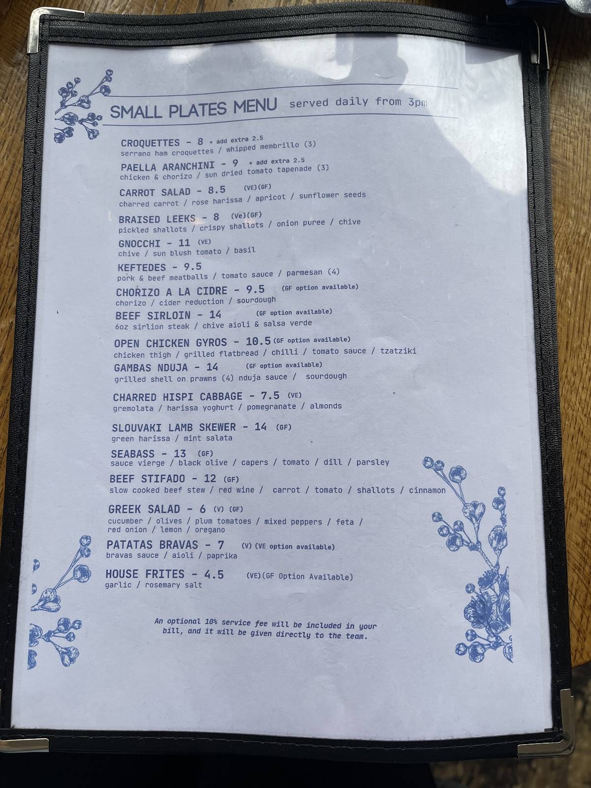SANTÉ Didsbury меню