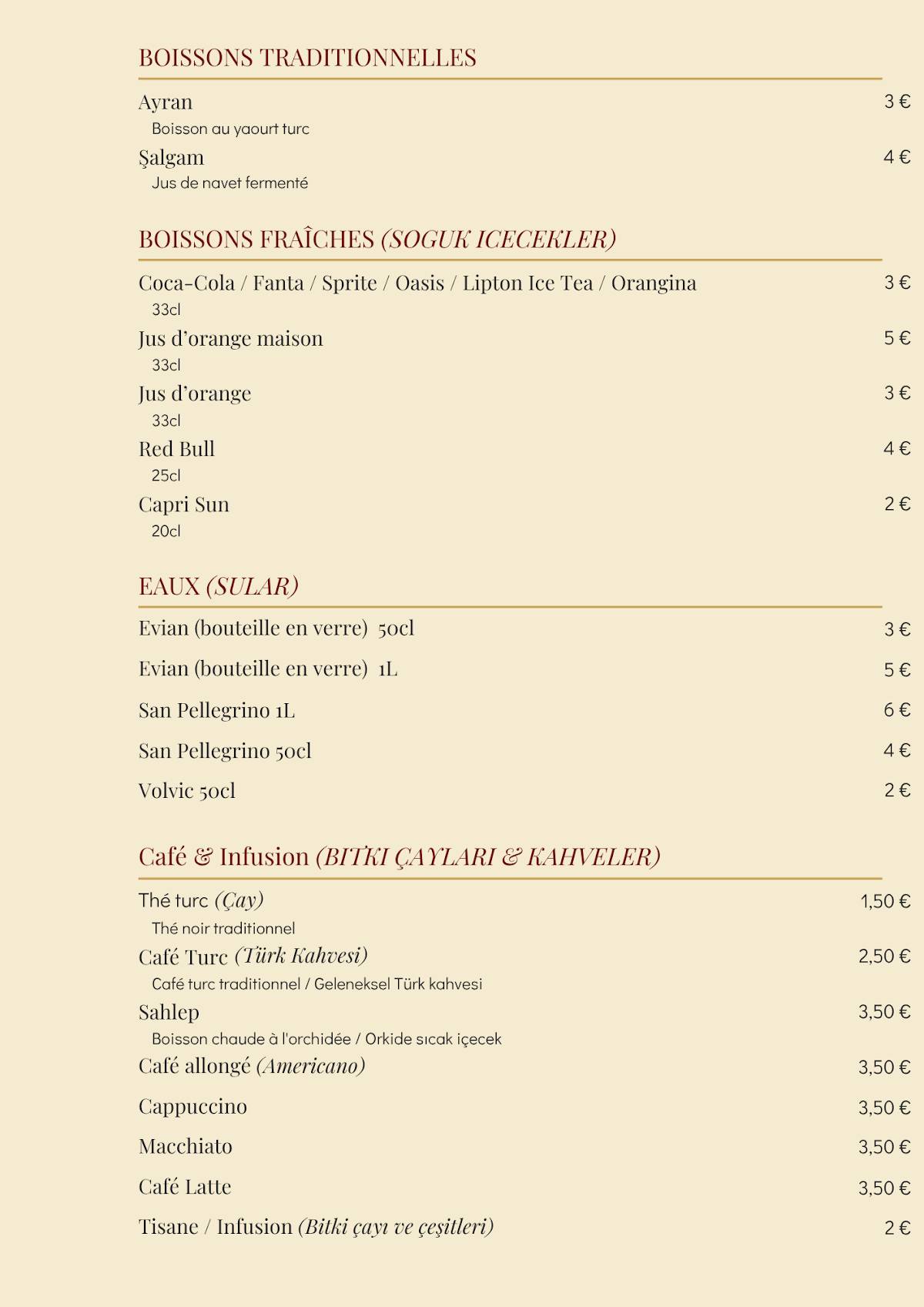 SARAY GRILL меню