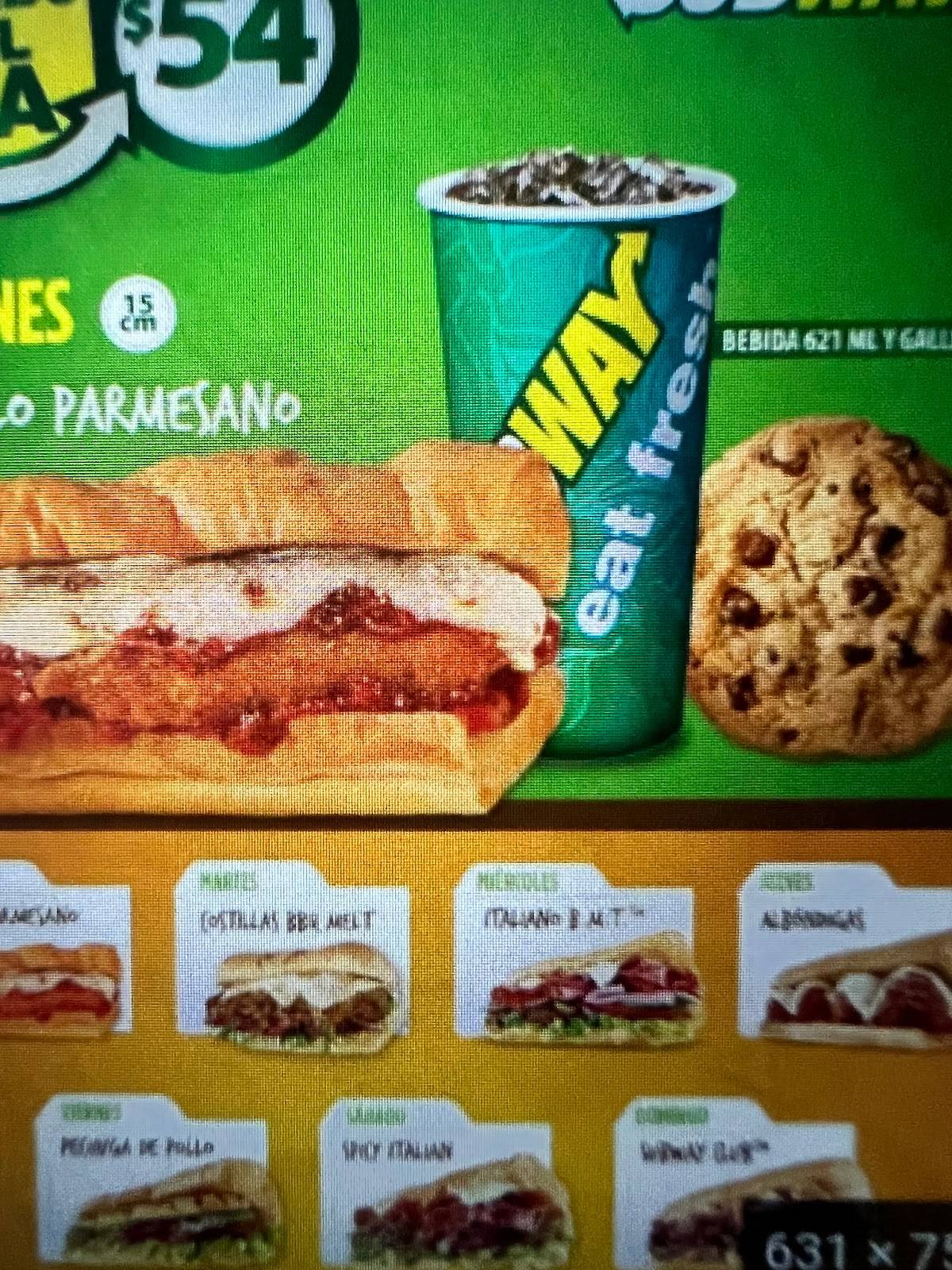 SUBWAY LAS PALMAS меню
