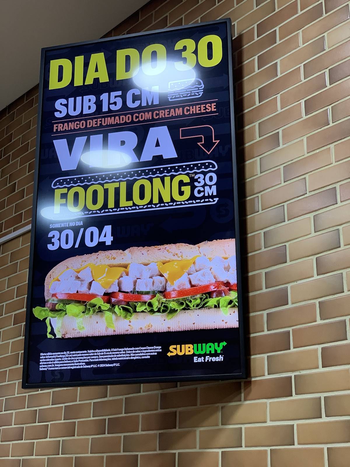 SUBWAY меню