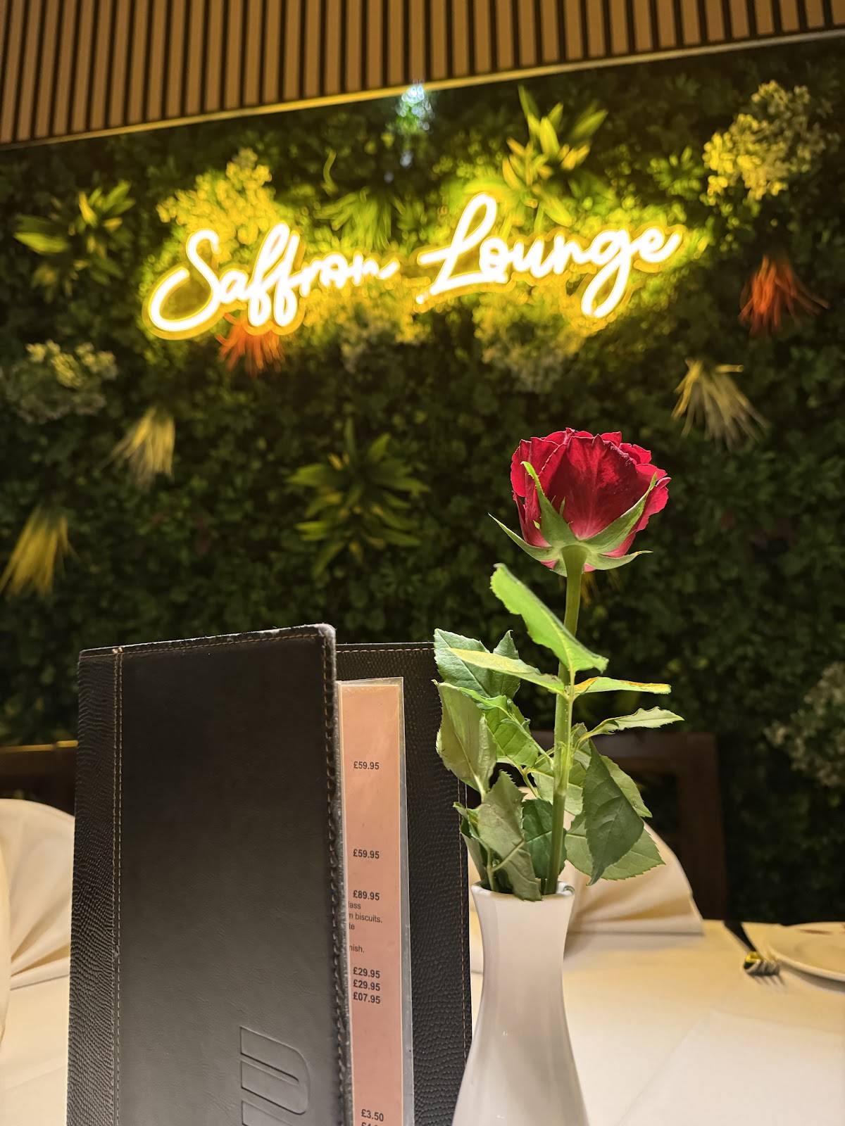 Saffron Lounge меню