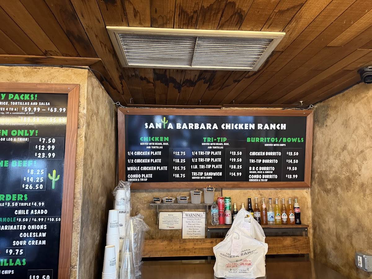 Santa Barbara Chicken Ranch меню