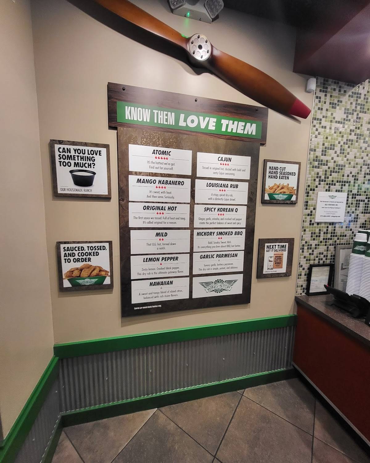 Wingstop меню