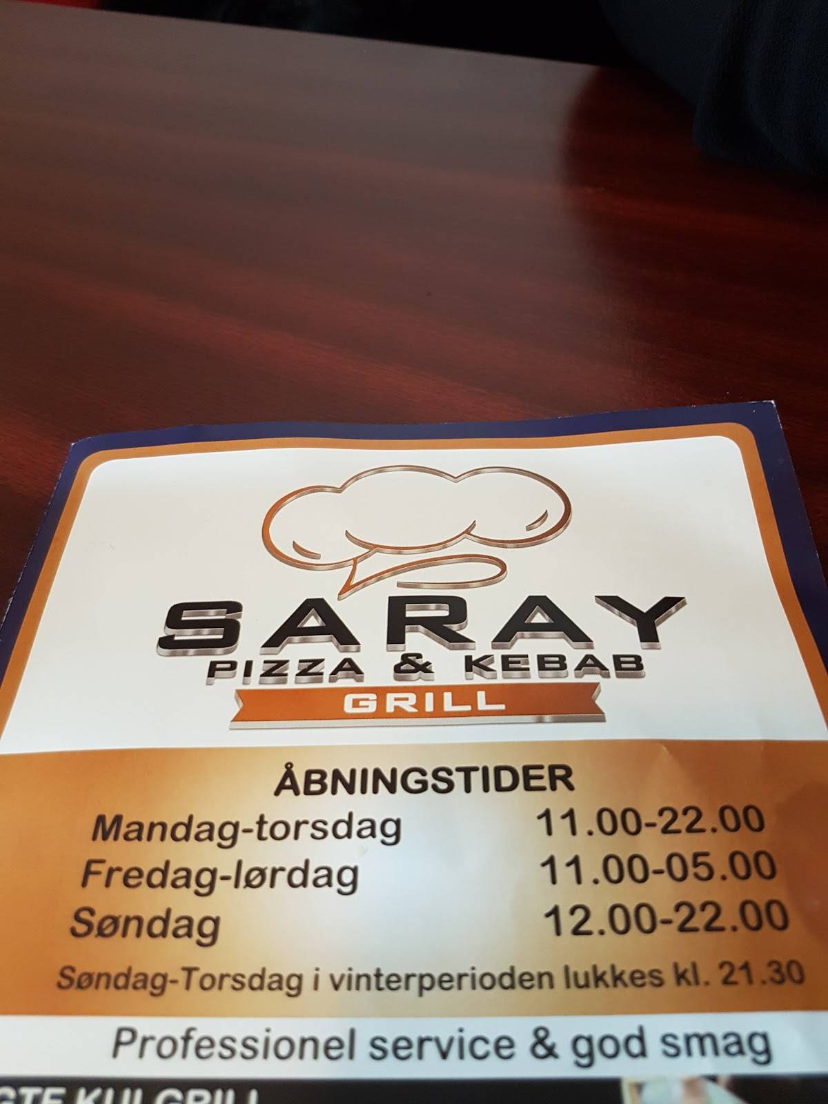 Saray Kebab меню
