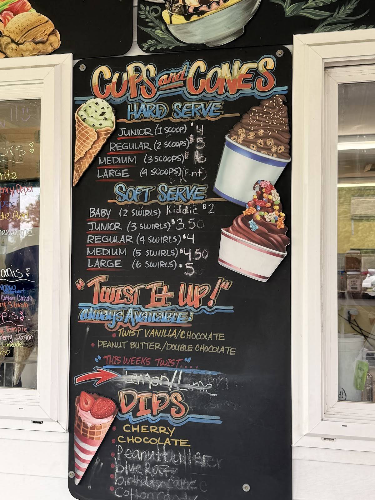 Scoops меню