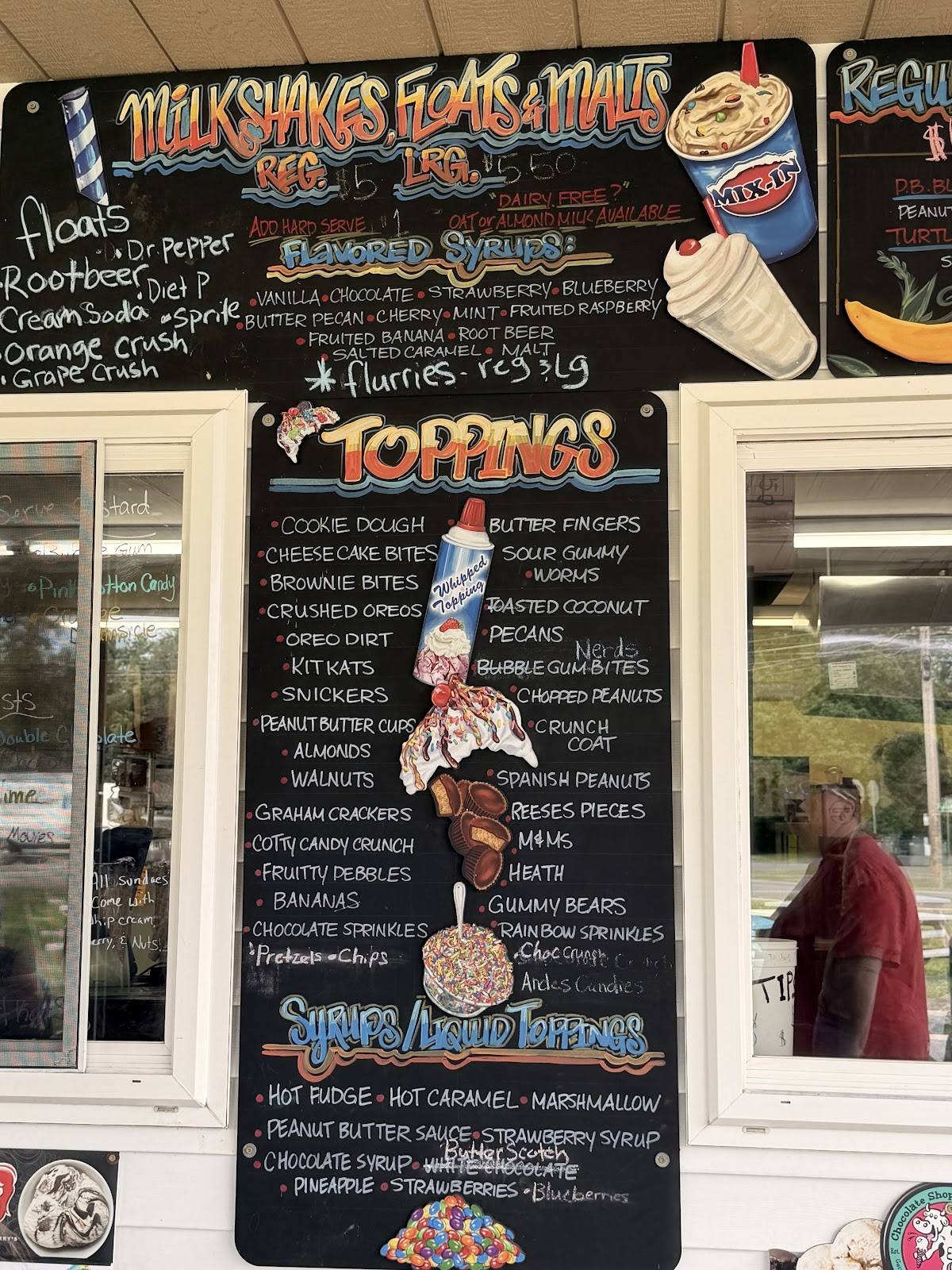 Scoops меню
