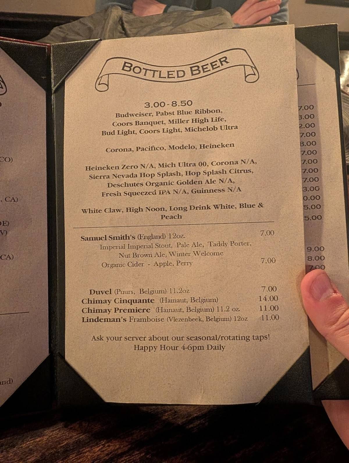 Shenanigan's меню
