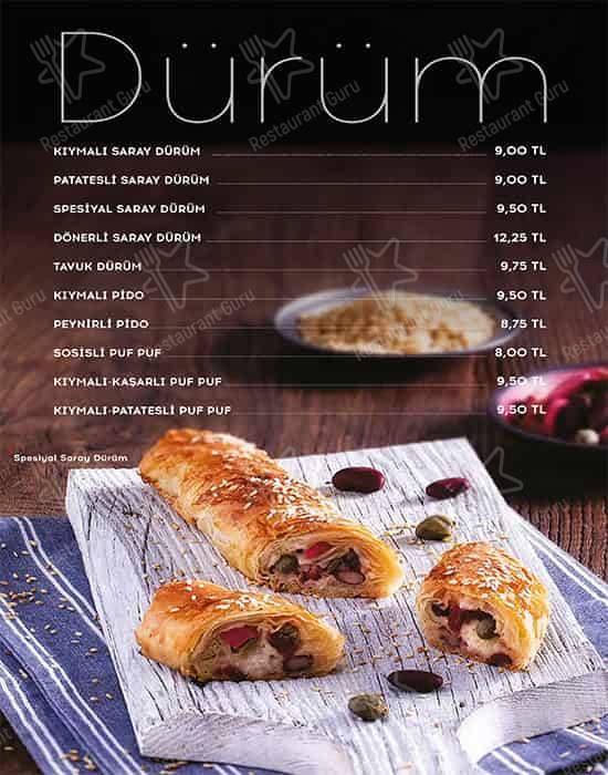 Simit Sarayı меню