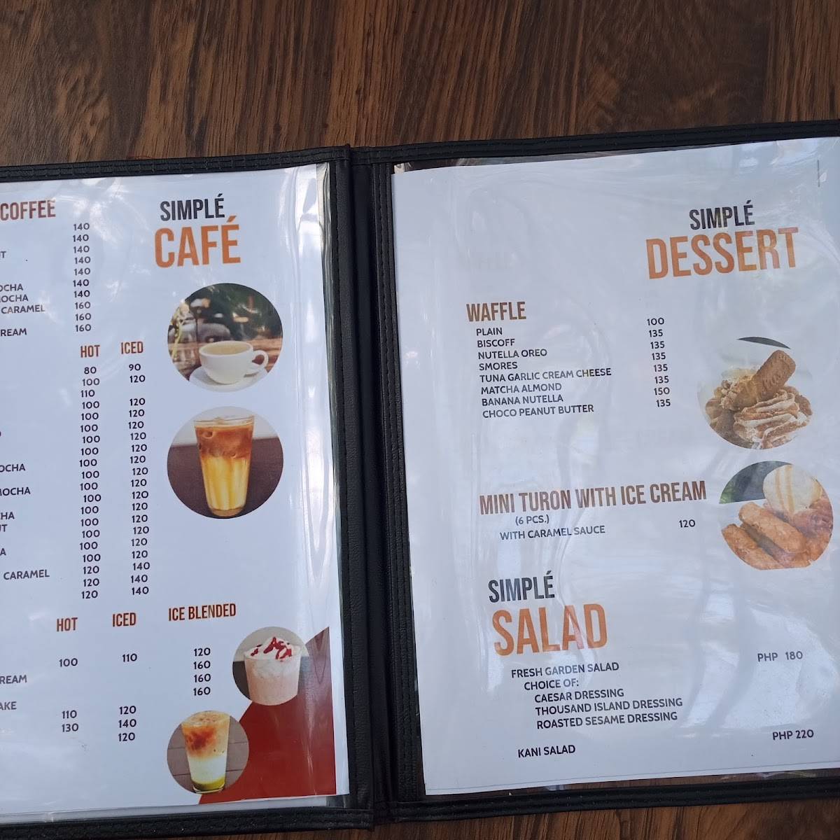 Simplé Restaurant меню