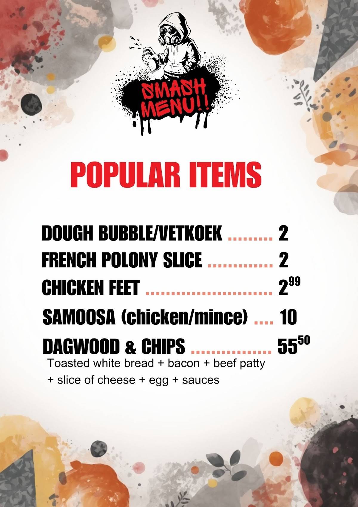 Smash Street Eats меню