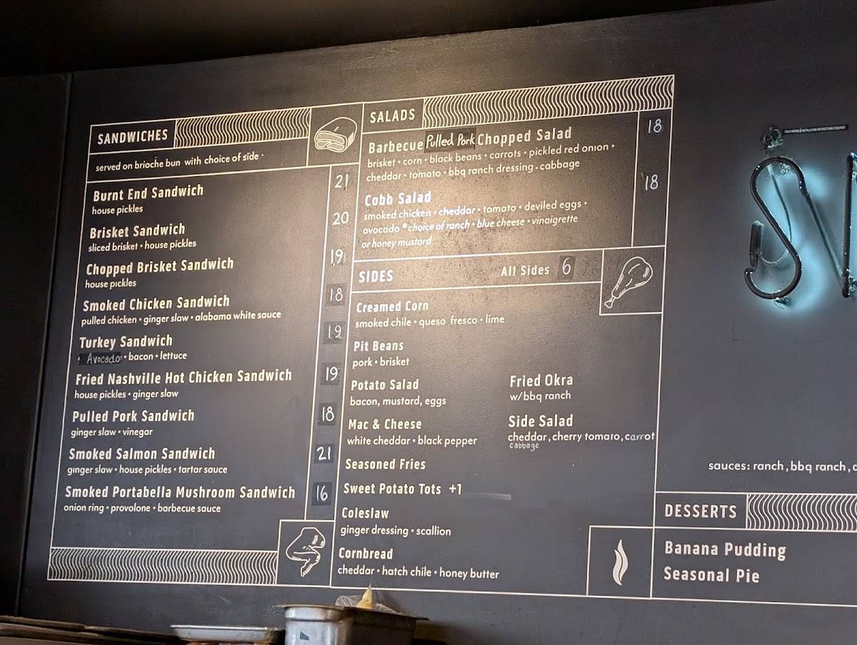 Smok Barbecue меню