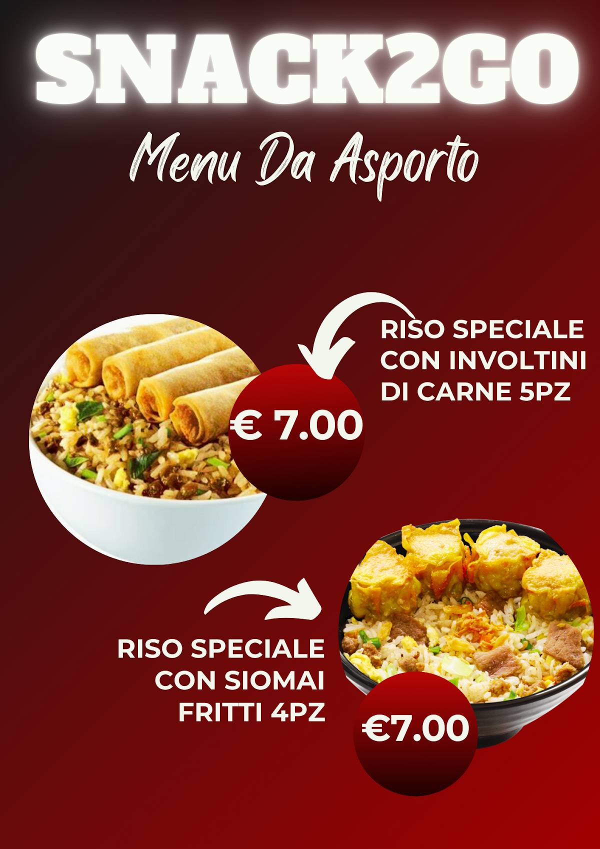 Snack2Go меню