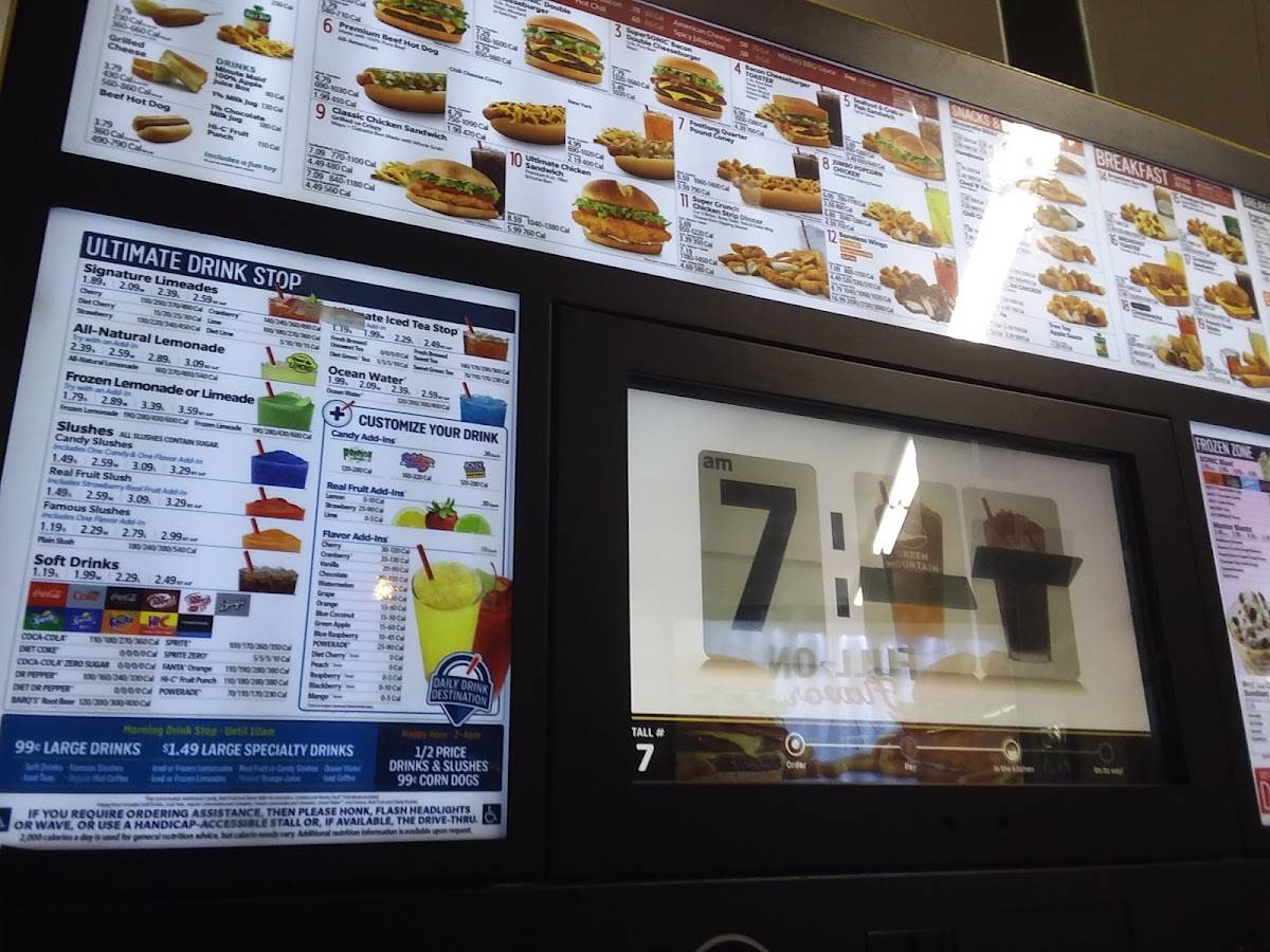 Sonic Drive-In меню