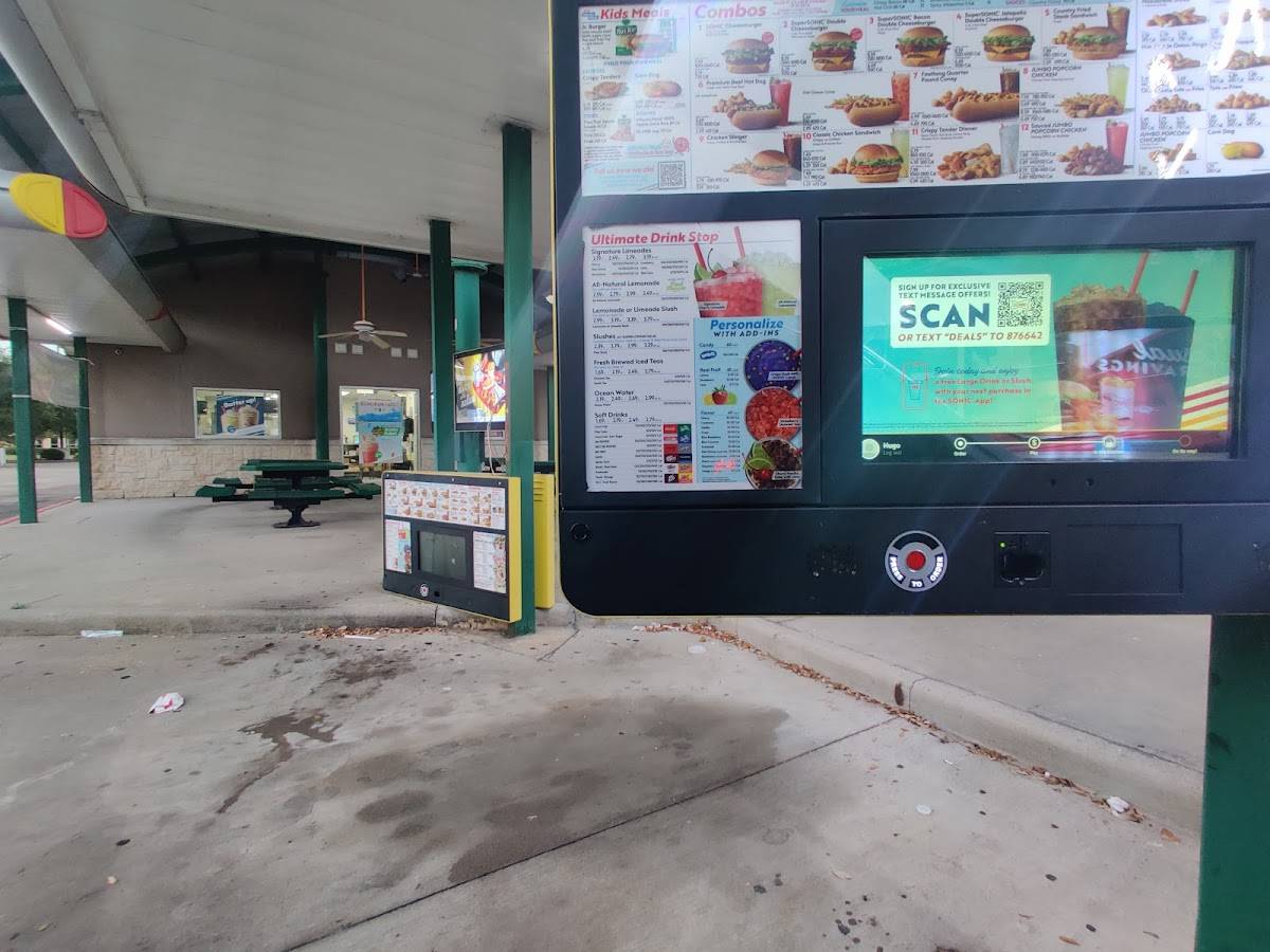 Sonic Drive-In меню