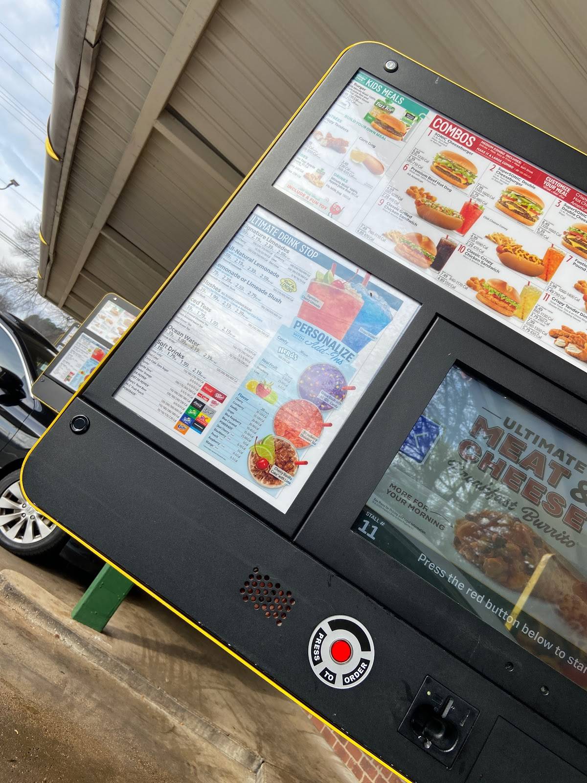 Sonic Drive-In меню