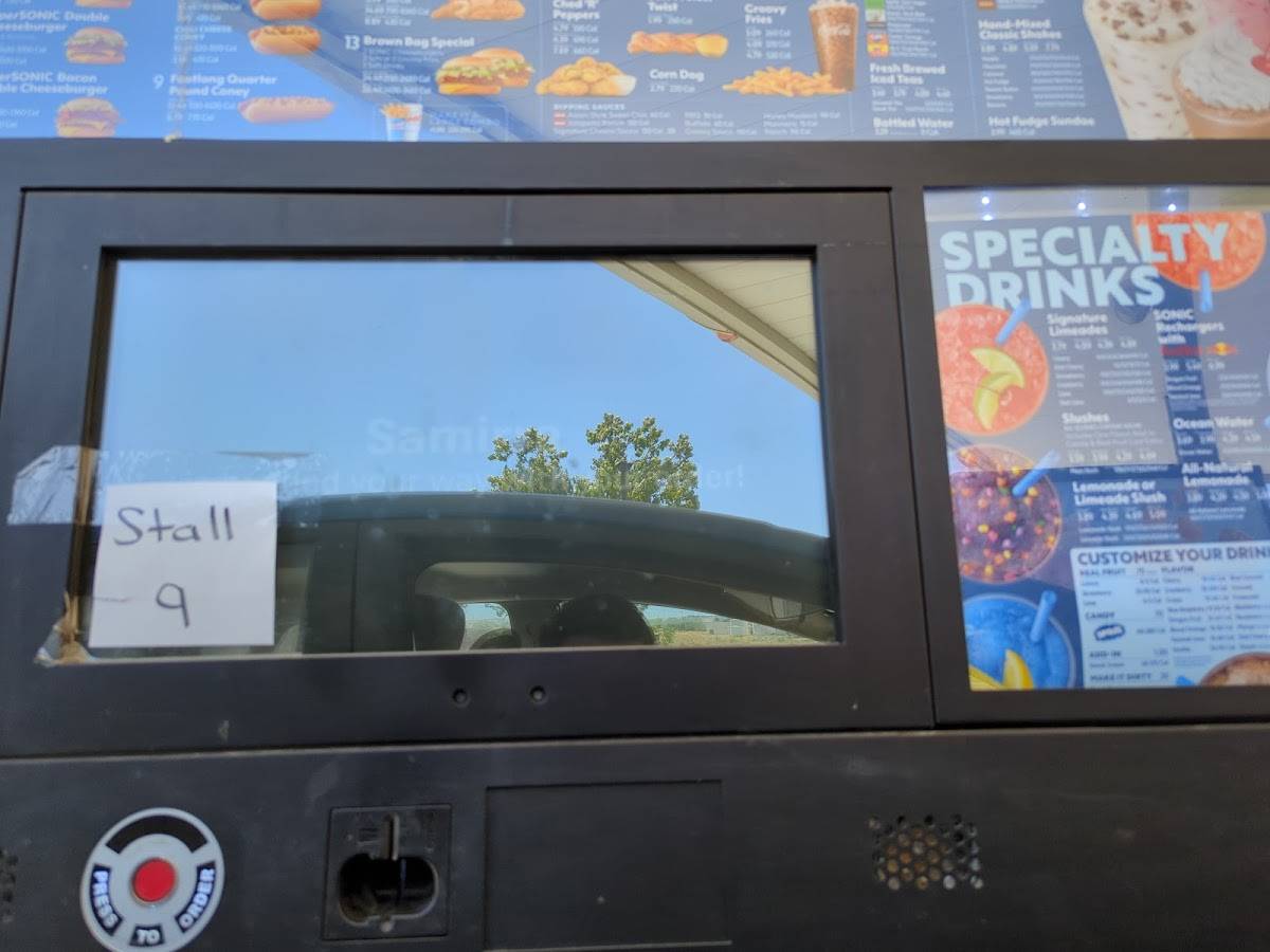 Sonic Drive-In меню