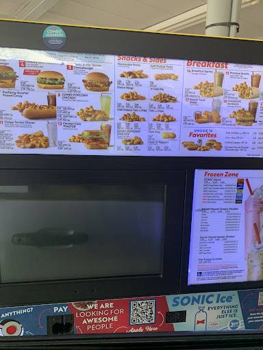 Sonic Drive-In меню