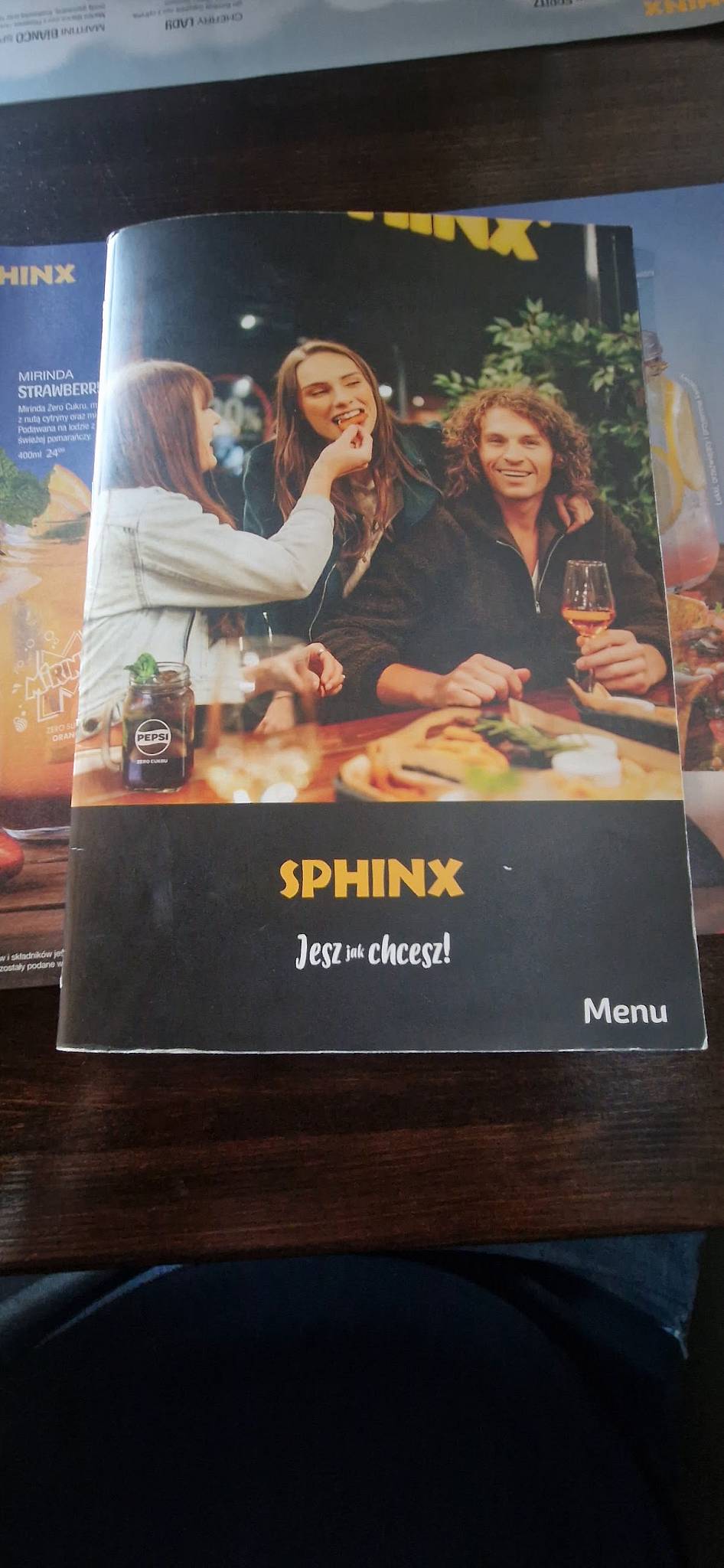 Sphinx меню