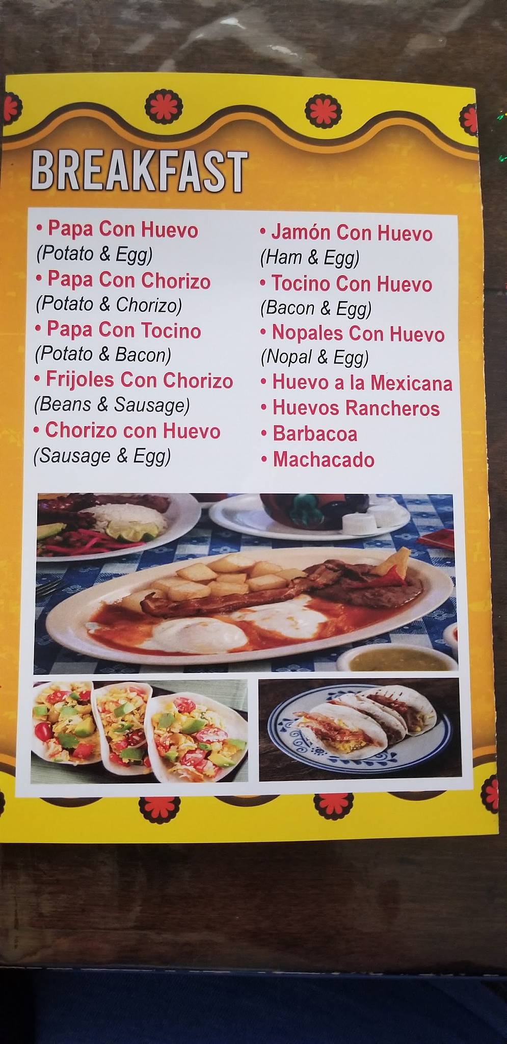 Mexitaco меню