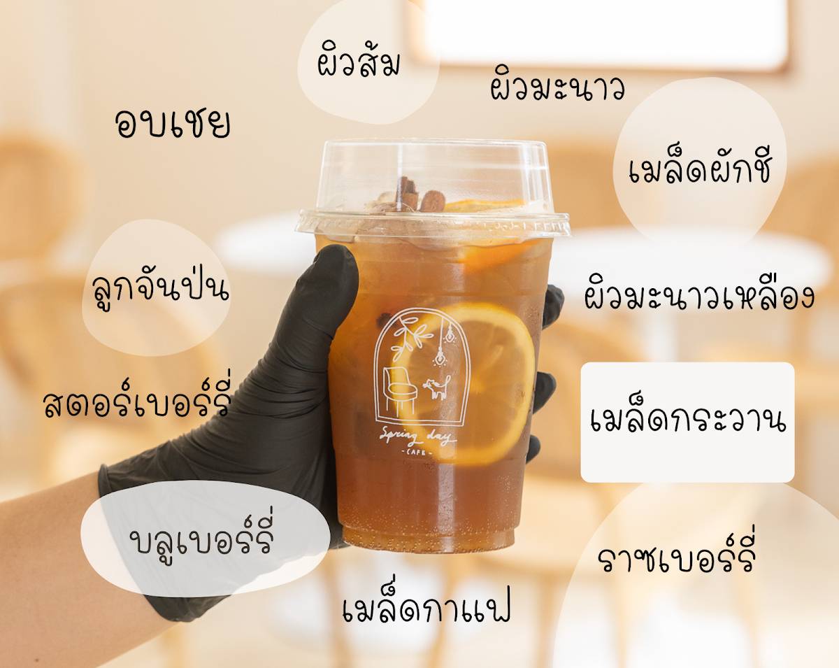 Spring day cafe меню